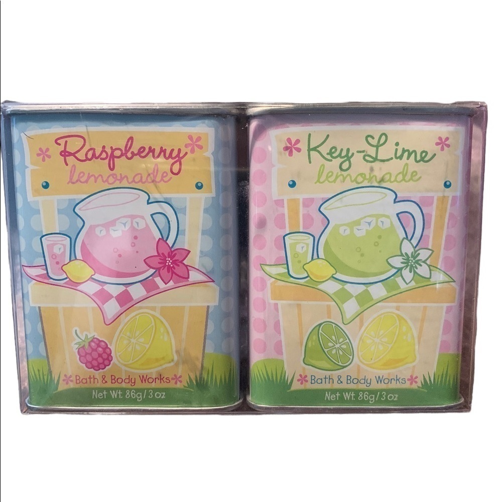 HTF Bath & Body Works Collectible Lemonade Mix Tins – 2004 – New – 3 oz Each